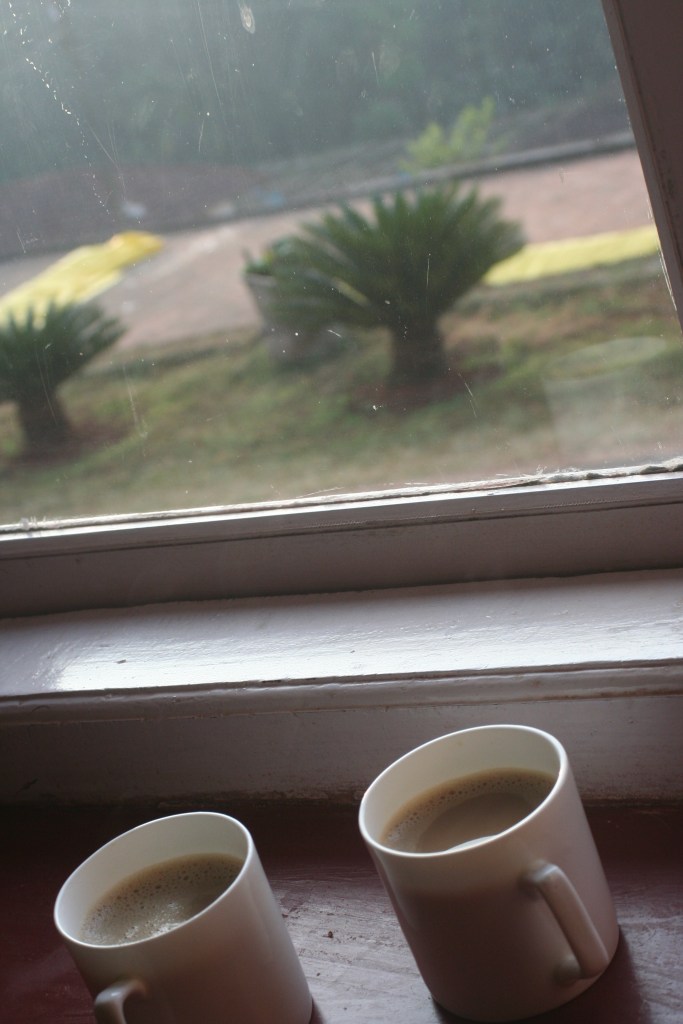 Freshly brewed coffee from the Estate.