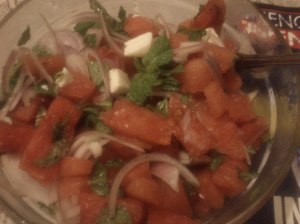Watermelon and Feta Cheese Salad