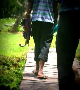 Crossing the bridge, Harley Estate
