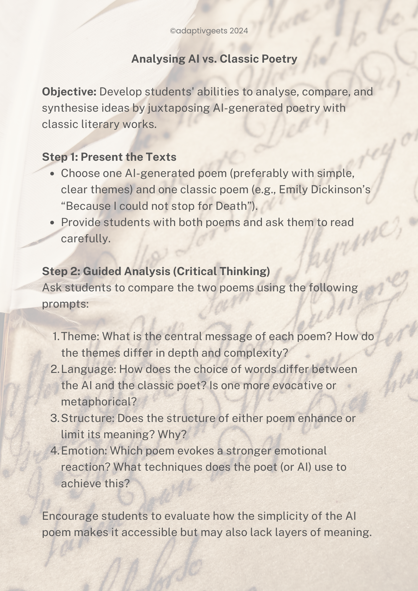 AI Poetry and the Decline of Complexity – PlainGeets